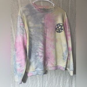 Southern Spirit Ocean City Maryland Tie Dye Graphic Crewneck Sweatshirt